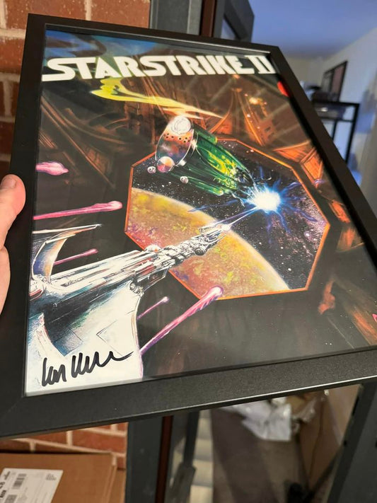 A3 Framed signed print - 3D Starstrike 2 - signed Ian Oliver (Copy) - Fusion Retro Books