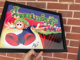A3 Framed signed print - Lemmings - signed by Mike Dailly - Fusion Retro Books